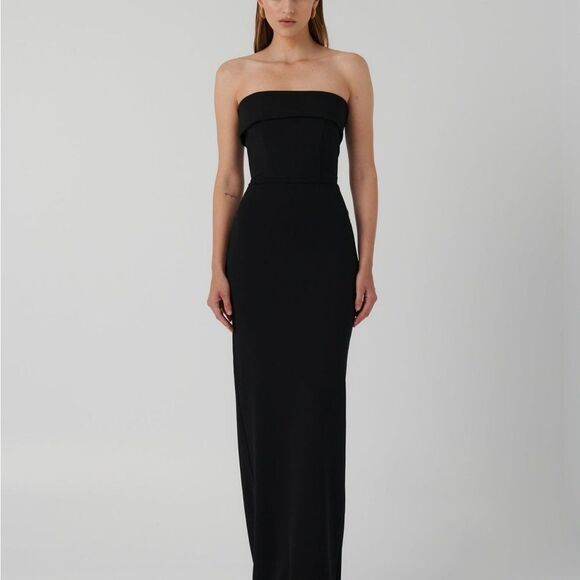 Effie Kats Monroe Gown Strapless Dress size Small Color Storm NWT - Picture 1 of 6